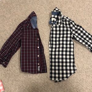 2 long sleeve button down shirts